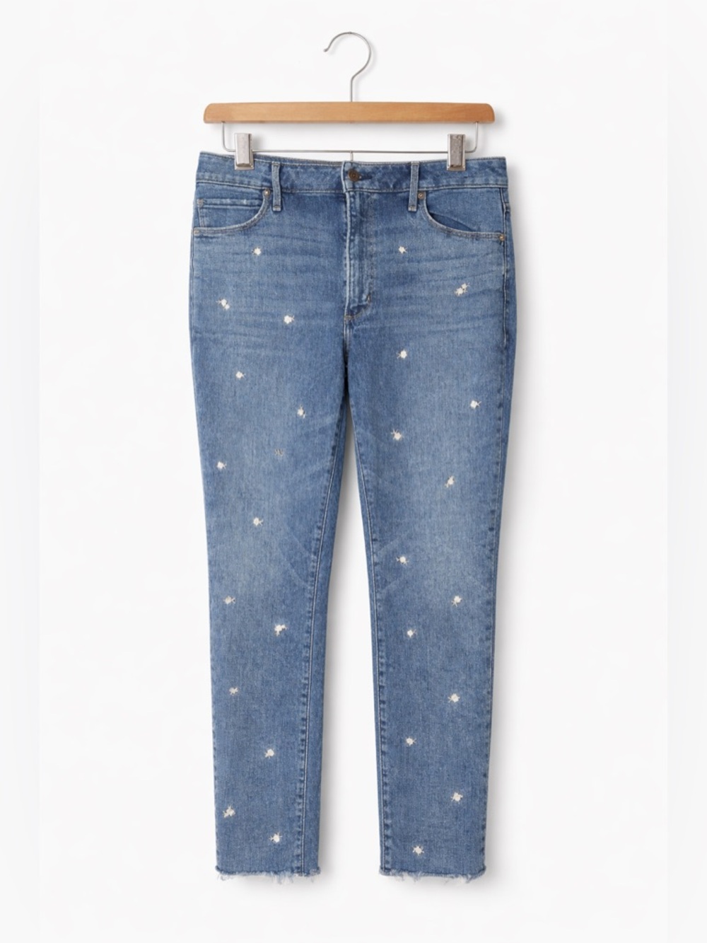 Abercrombie and Fitch Simone High Rise Ankle Floral Embroidered Jeans 29 8R